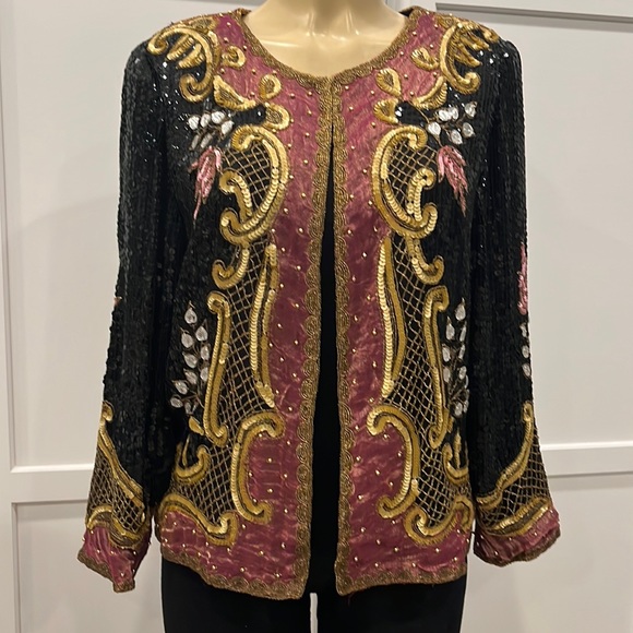 ROYAL FEELINGS FANCY SEQUENCED JACKET SIZE L - Picture 1 of 10